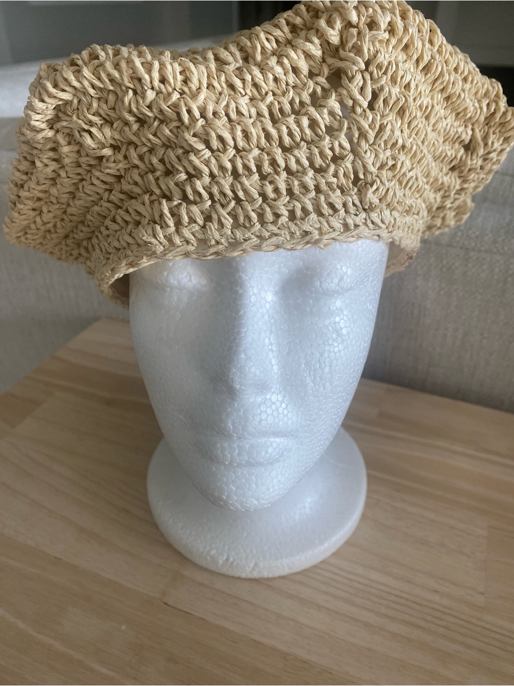 NWT Wyeth Raffia Beret SZ OS Beige Beautiful From Anthropologie